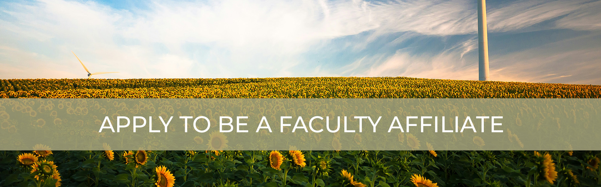 Apply to be Faculty Affiliate