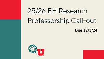 25/26 EH Research Professor Call-out